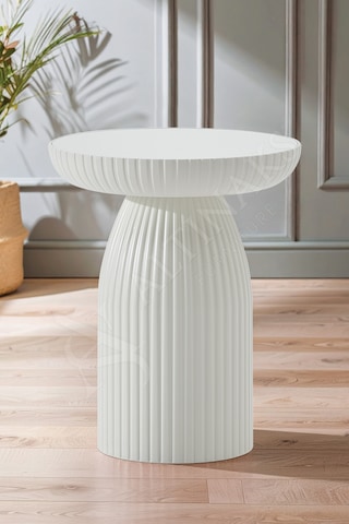 Diamond, Bohem Sehpa,tekli Sehpa,yan Sehpa,zigon Sehpa - Aytaşı & Aytaşı Renkli Tabla Aytaşı Renk Gövde & Aytaşı Renk Tabla