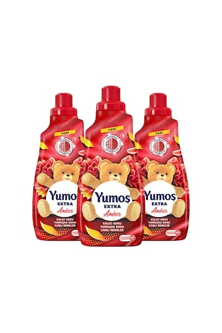 Yumoş Extra Konsantre Canlı Renkler Çamaşır Yumuşatıcısı Amber 3 x 1440 ML