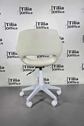 Monaco Çalışma Kesim Çocuk Koltuğu Beyaz Ayak Krem