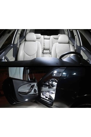 Flybuy Araba, İç Işık Canbus Skoda Süperb 1 2 3 3u 3t 3v3 3v5 Fabia Octavia Mk1 Mk2 Beyaz 6000k Fabia Mk2 Kombi -8p 1 Adet 1 Adet