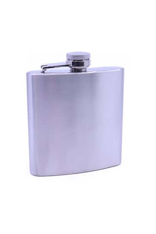 Paslanmaz Çelik Cep Matarası - Hip Flask 6 Oz