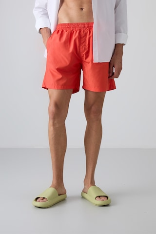 Tommylife Tommy Life Oranj Hızlı Kuruyan Standart Fit Erkek Deniz Şortu - 81237 Oranj Turuncu
