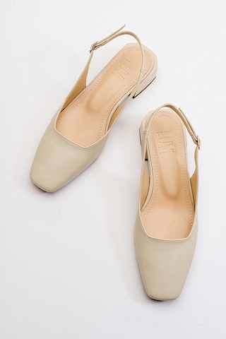 Luvishoes Luvi Shoes State Bej Cilt Kadın Topuklu Ayakkabı Bej