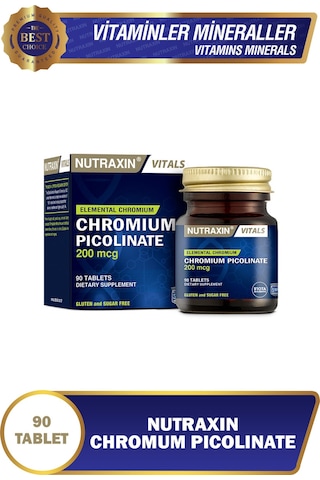 Nutraxin Chromium Picolinate 200 Mcg 90 Tablet