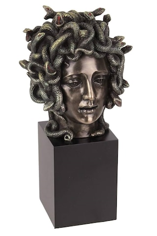 Veronese Medusa Figürü Kaideli Büst 21cm
