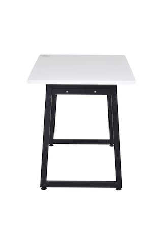 Vilinze Biga Sabit Mdf Metal Ayak Mutfak Masası - 70x120 Cm Siyah - Beyaz