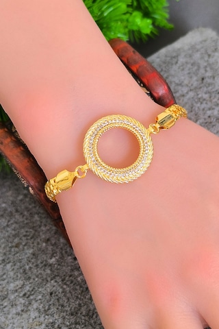 Çeyrek Altın Takılan Bileklik Kadın Çeyrek İçin Bileklik Bt059 Sarı