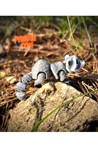 Rakun Oyuncak 3d Hareketli Yeni Nesil Organik Vip Model Orta Boy