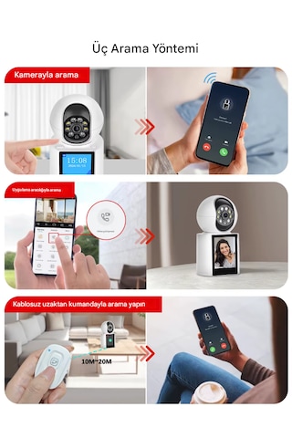 1080p Bebek İzleme Monitörü Kapalı Gözetim Video Çağrı 2.8 İnç