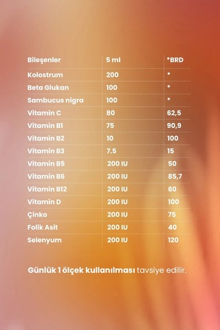 Lamos Colosturbeta Kolostrum İçeren Multivitamin 150 ML