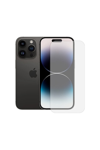 Apple Uyumlu iPhone 14 Pro Kırılmaz Ekran Koruyucu Temperli Cam