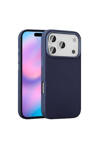 Teleplus Apple Uyumlu iPhone 17 Pro Max Kılıf Msafe Şarj Özellikli Pu Deri Kupra Kapak