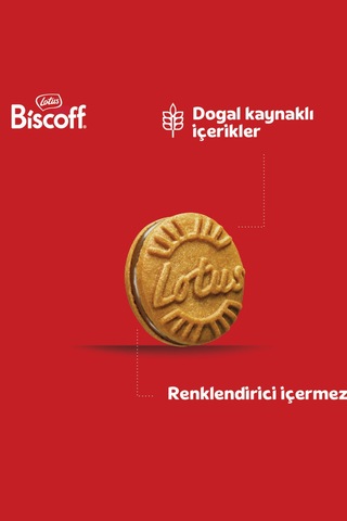 Lotus Biscoff Sandwich Çikolata Kremalı Bisküvi 4 x 150 G