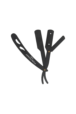 Fontenay Kapaklı Jilet Takılabilir Çelik Sakal Usturası Mat Siyah