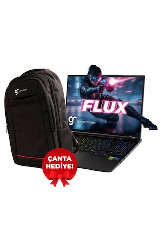 Gameraider Flux GR16 i7-14650HX 32 GB 2 TB SSD 8 GB RTX5070 16" Free Dos Dizüstü Bilgisayar