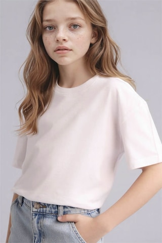 Defacto Relax Fıt Beyaz Kız Çocuk T-shirt D9099a8/wt34 Beyaz