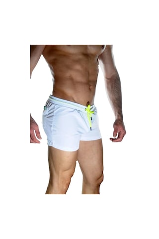 Naam Erkek Beyaz Mini Mayo Short Çok Renkli