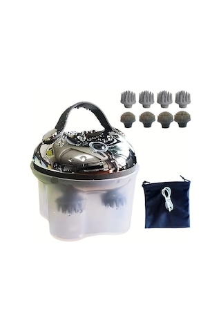 Fochsia Elektrikli Asılı İp Saç Kafa Derisi Masaj Aleti 5 İn 1 Yoğurma 96 Masaj Noktası Elde Taşınabilir Baş Kaşıyıcı Masaj Aleti Derin Saç Temizliği İçin Su Geçirmez Erkekler Babalar İçin Hediye White Silvery Altın