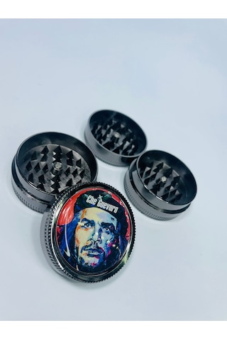 Che Guevara Metal 2 Parça Sivri Diş Tütün Öğütücü Grinder 50 MM