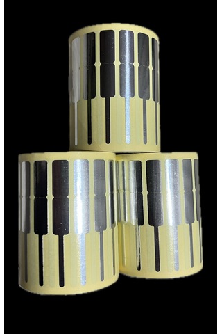 Kuyumcu Etiketi Kuşe Metalize Etiket 72mm X 10mm