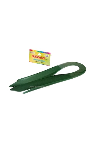 Quillingseti 3 MM Koyu Yeşil Renk Quilling Kağıdı - 100'lü