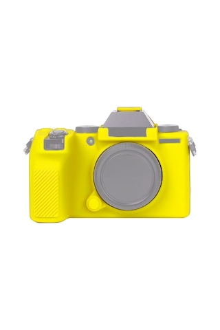 Fujıfılm X-s10 İçin Yumuşak Silikon Koruyucu Kılıf Sarı Diğer
