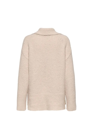 Only Onlmaggıe Lıfe Ls Polo Cc Knt Kadın Gri Kazak - 15350850
