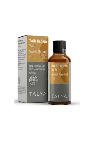 Talya Soğuk Sıkım %100 Saf ve Doğal Tatlı Badem Yağı 50 ML