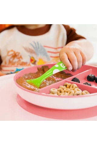 Munchkin Sabit Vakumlu Beslenme Tabağı 6+ Ay Pembe