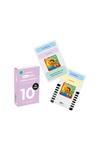 Bigibuddy Wordsbuddy Türkçe İngilizce Kelime Kartları Bedenim Ve Günlük Yaşam 90 Kart 3 Lü Set Bigione Cihaz Hariç