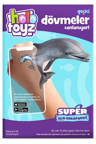 Holotoyz Tattoo Super Sea Creatures Ar Uyumlu Geçici Dövme