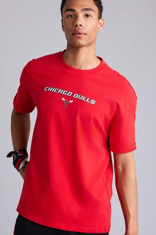 Defacto Nba Chıcago Bulls Oversıze Kısa Kollu Tişört H3318ax26smrd296 Kırmızı-rd296