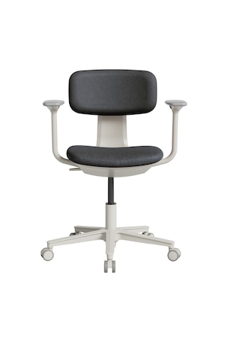 Tesla Comfort Çalışma Koltuğu - Koyu Gri Kumaş 61x74-86x60 Cm Siyah