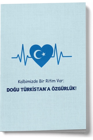 Doğu Türkistan'a Özgürlük Mini Defter Çok Renkli
