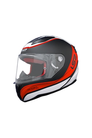 LS2 Rapıd Deeper Kask Mat Kırmızı-Siyah