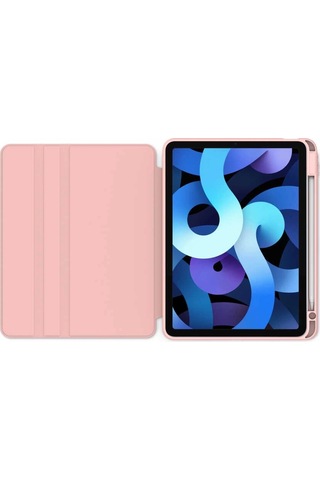 Apple Uyumlu iPad, Pro 11 2024 M4 Mvv83tu/a Mwr83tu/a Termik Kalem Bölmeli Dönebilen Standlı Kılıf Kapaklı Kılıf