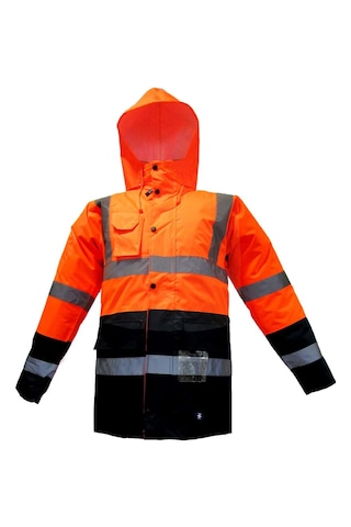 Junıor Reflektörlü Kaban Turuncu-lacıvert Fosforlu Turuncu Fosforlu Turuncu - Lacivert