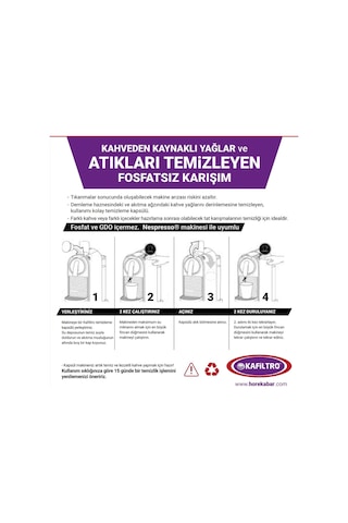 Kafiltro Nespresso Temizlik Kapsülü 5 Kapsül