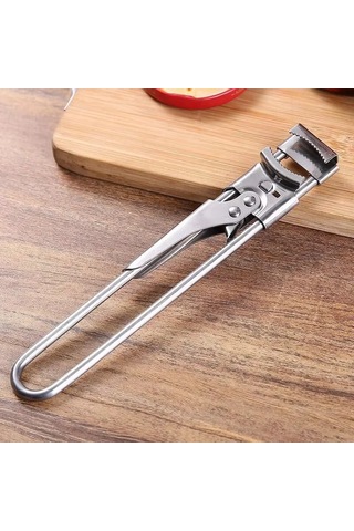 Liangmei Ayarlanabilir Çok Fonksiyonlu Şişe Açacağı Paslanmaz Ahşap