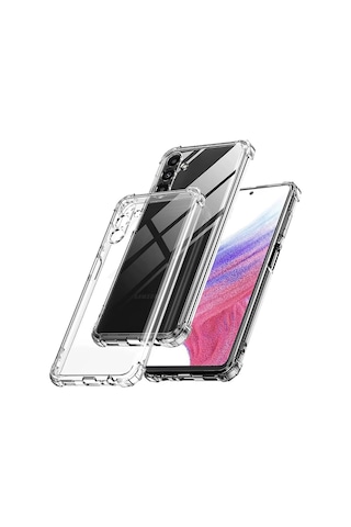 Zore Galaxy Uyumlu A54 Kılıf Msra 2mm Anti Shock Silikon - Renksiz Renksiz