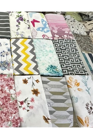 Desenli 2li Ranforce %100 Pamuk Yastık Kılıfı 50x70 Renk 2