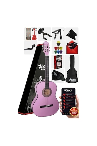 Cg-36pu-pak Kaliteli 36 İnç 3/4 Juniur Çocuk Gitar Seti 8-12 Yaş