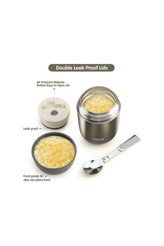 Yalıtımlı Öğle Yemeği Kabı Vakum Paslanmaz Çelik 16 Oz Çocuklar Öğle Yemeği Kutusu Kaşık İle Okul Ofis Seyahat Için Sızdırmazlık Bpa Ücretsiz 5lwd57 Diğer