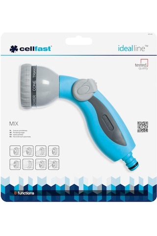 Cellfast Ideal Mix 8 Fonksiyonlu Hortum Sulama Başlığı