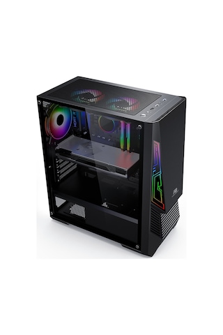 Powerboost Vk-G2051S Usb 3.0 Atx. Argb Fan Ve Stirp Siyah Kasa (