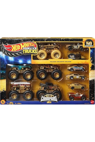 Jdw07 Hot Wheels Monster Trucks Bigfoot Trophy Şampiyonları Araba Ve Kamyon Çokl