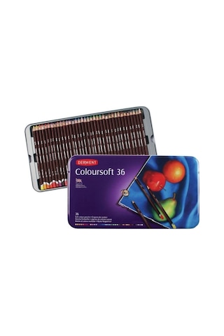 Derwent Coloursoft Kuru Boya Kalemi 36Lı Set