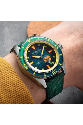 Spinnaker Fleuss Sp-5160-02 Spongebob Squarepants Frenemies Limited Edition Otomatik Erkek Kol Saati Metalik Gri