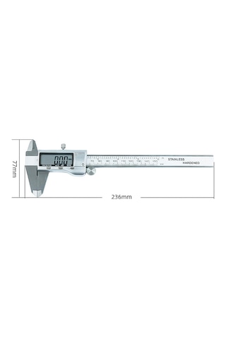 Konesam Stahl Elektronik İç/dış Çap Ve Derinlik Ölçer 0-150mm, Lcd Ekran, 0.01mm Hassasiyet, Birim Değiştirme, Tam Okuma