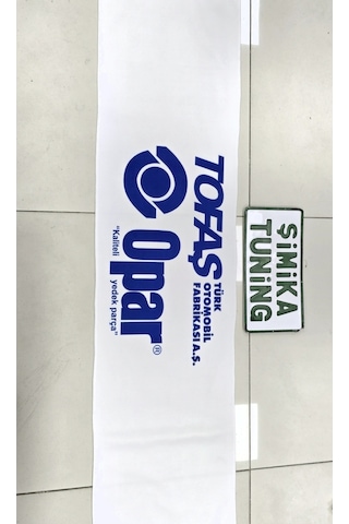 Tofaş Beyaz Opar Otomobil Torpido Havlusu Göğüs Halısı Üniversal 1.kalite Kaymaz Anahtarlık l